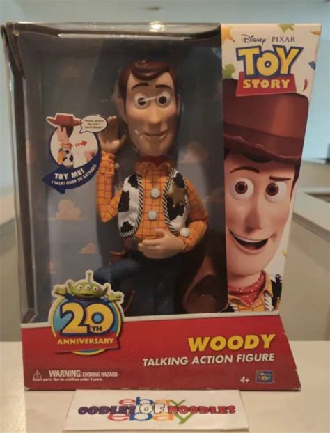 Pixar Toy Story 20th Anniversary Talking Sheriff Woody Figure Thinkway