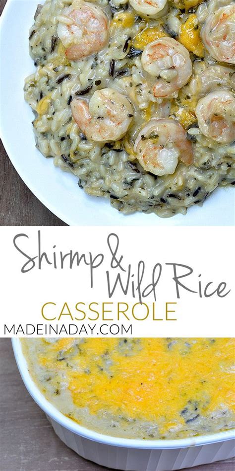 Shrimp And Wild Rice Casserole Is An Easy Dinner Thats Ready In Under