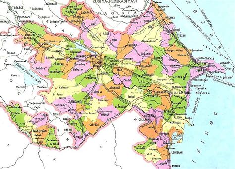 Azerbaijan Administrative Regions Mapsofnet