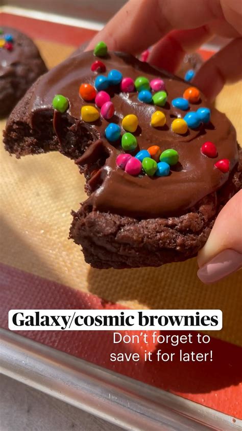 Crumbl Galaxy Cosmic Brownies Recipe With The Fudgiest Brownie Cookie