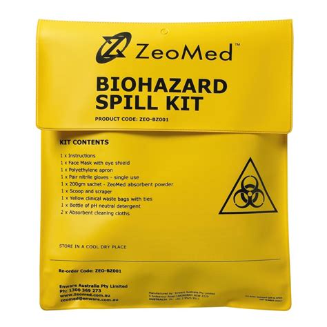 Zeomed Biohazard Spill Kit Winc