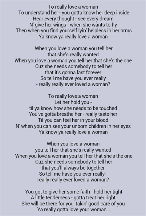 bryan adams songs have you ever really loved a woman lyrics