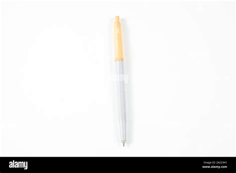 Vintage Ballpoint Pen On White Isolated Background Stock Photo Alamy