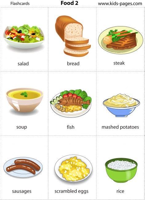 Food 2 Flashcard Flashcards English Vocabulary Learning English For