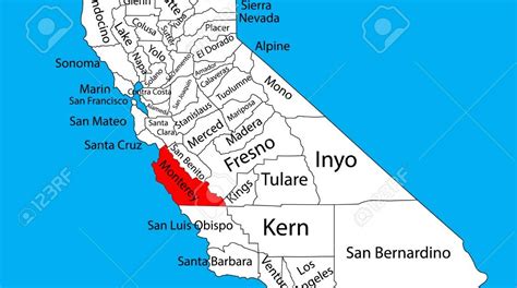 Map Of Monterey County Ca Maps For You