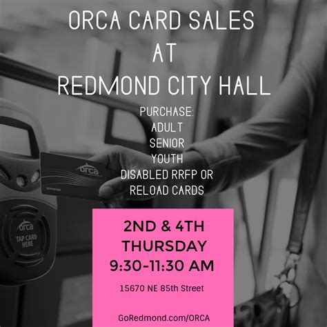 Do you have a one day itinerary if we don't. Where to Buy or Refill Your ORCA Card | Go Redmond