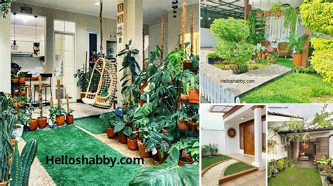 desain teras rumah minimalis beserta taman minimalis helloshabby
