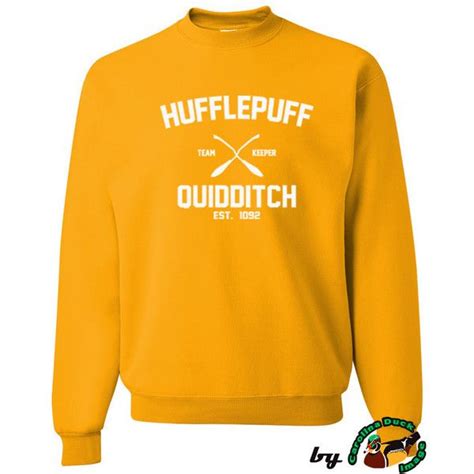 Harry Potter Hufflepuff Quidditch Sweater Hufflepuff Sweatshirt Soft