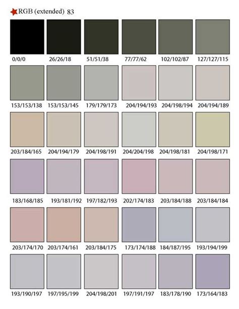 Pin On RGB Printable Color Palette Swatches