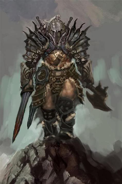 Barbarian Male Characters And Art Diablo Iii Barbarian Character