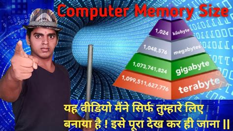 Understanding file sizes | bytes, kb, mb, gb, tb, pb, eb. Computer memory size / unit chart !! Nibble / Bite / Bytes ...