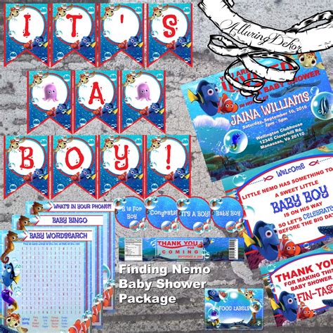 Finding Nemo Baby Shower Package Etsy