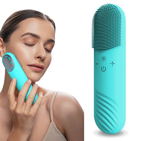 Facial Cleansing Brush Portable Electric Silicone Face Scrubber Rechargeable Face Cleansing