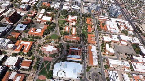 Aerial View Of The University Of Arizona In Tucson Youtube