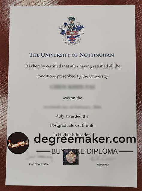 How Can I Order University Of Nottingham Fake Diploma