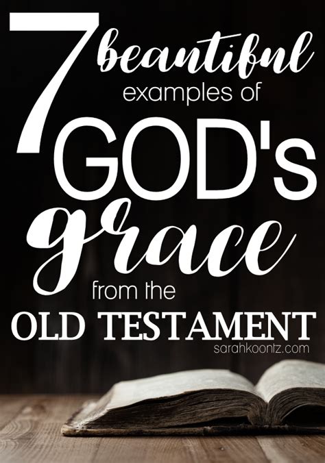 7 Beautiful Examples Of God S Grace In The Old Testament Artofit