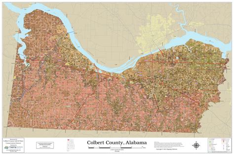 Colbert County Alabama 2022 Soils Wall Map Mapping Solutions