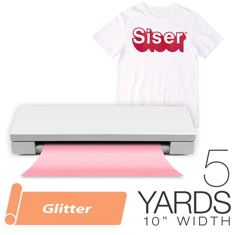 Siser Glitter Heat Transfer Vinyl 5 Yards 10 Silhouette Craft Cutti
