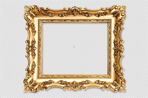 Baroque Golden Picture Frame Png Picture Frames Baroque Frames