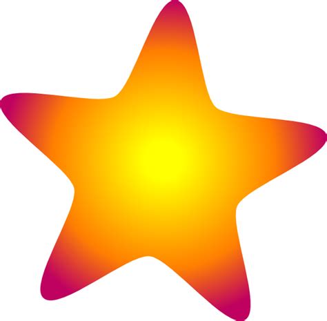 Glowing Star Clip Art At Vector Clip Art Online Royalty