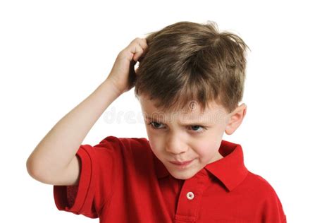 Confused Little Boy Portrait Stock Image Image Of Little Expressions