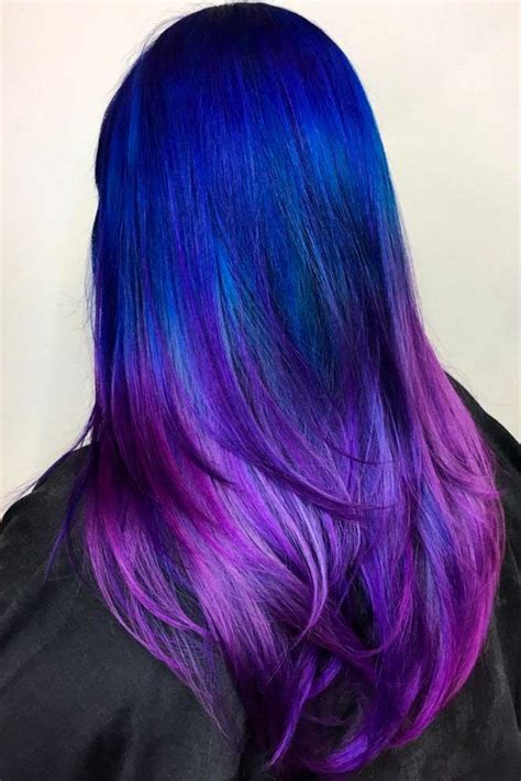 60 Fabulous Purple And Blue Hair Styles Tintes De Cabello Coloración