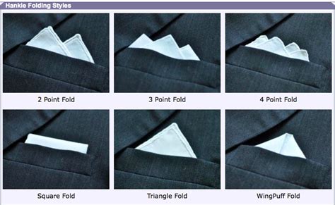 How To Fold Mens Handkerchiefs Pocket Square Folding Guide