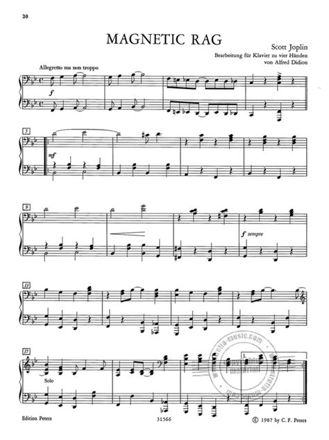 14 Ausgewählte Ragtimes 1 From Scott Joplin Buy Now In The Stretta