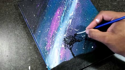 Daily Painting 2 Acrylic Galaxy Youtube