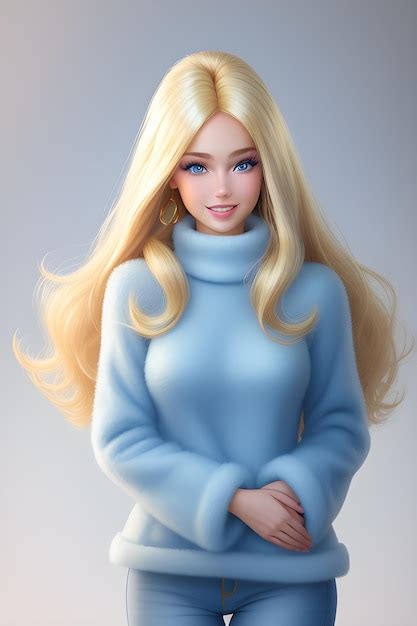 Premium Ai Image Barbie Girl