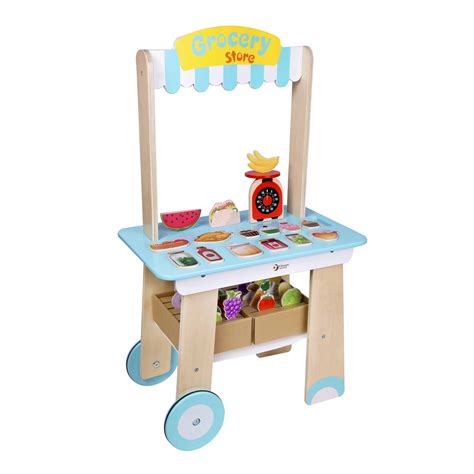 Wooden Toy Grocery Store Playset