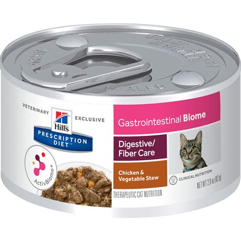 Feeding a wet diet discourages grazing, and most cats go wild for wet food, so picky eaters may not snub this pick. Hill's Prescription Diet Gastrointestinal Biome Wet Cat Food