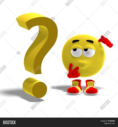 Cool Funny Emoticon Has Question Image And Photo Bigstock