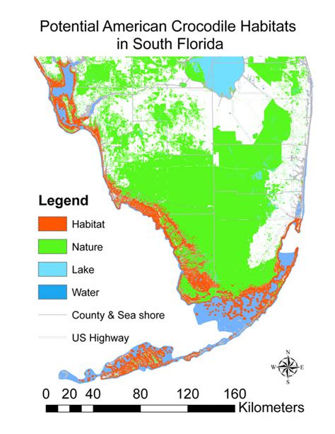 American Alligator Habitat Map