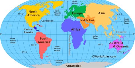 Label Continents And Oceans Printable Best World Map With Oceans Images