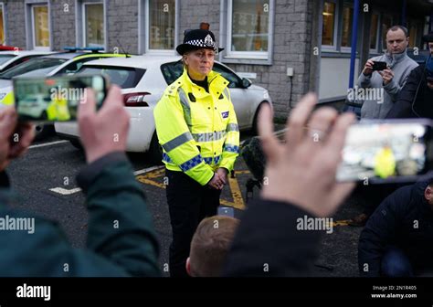 Central Scotland Police Chief Superintendent Catriona Paton Speaking To The Media Outside