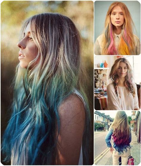 Easy And Best 10 Dip Dye Ombre Color Hair Ideas Without Bleach At Home