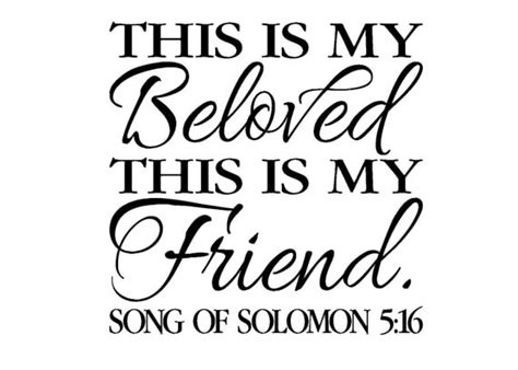 Song Of Solomon 516 Scripture Wall Vinyl Bible Verse This
