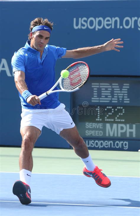 Siebzehnmal Grand Slam Meister Roger Federer Redaktionelles