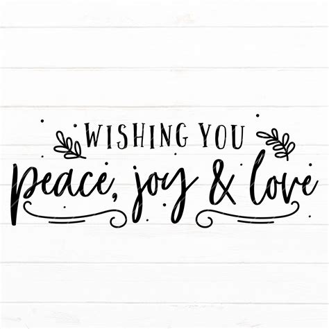 Peace Joy And Love Crafty Cutter Svg