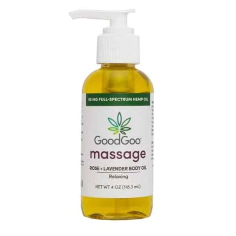 Shop Good Goo Cbd Massage Oil Rose Lavender Best Cbd Finder
