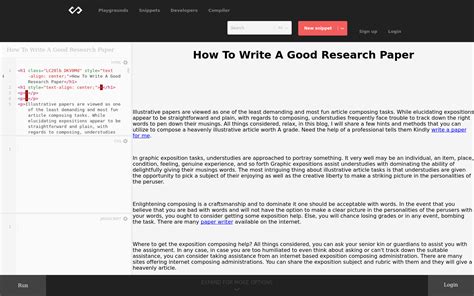 How To Write A Good Research Paper Codepad