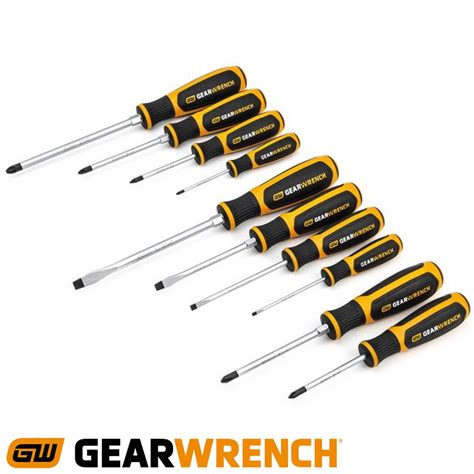Gearwrench Screwdriver Set 10p Phiilips Slotted Pozidrive 10 Piece
