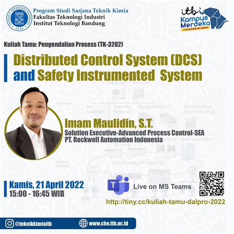 Kuliah Tamu Distributed Control System Dcs Program Studi Teknik Kimia
