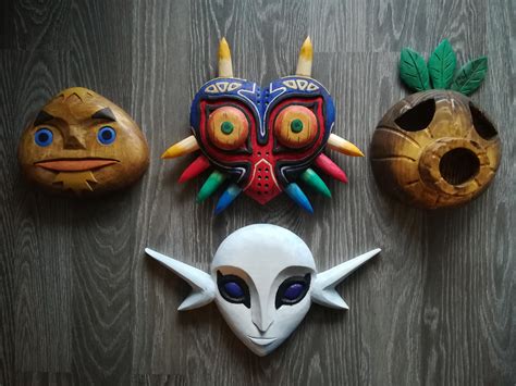 Mm Loz Masks Wood Carving The Masks Are Carved From Wood Hand Tools