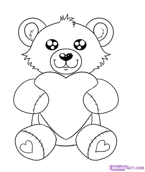 Learn how to draw cute love potion for valentine's day! Valentine Teddy | Valentines day drawing, Valentines day coloring page, Valentine drawing