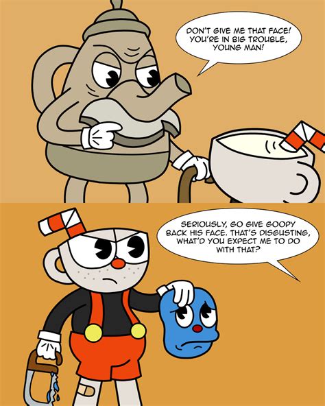 Cuphead Comic Face Off By Electricbluetempest On Deviantart