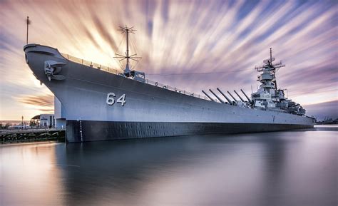 Uss Wisconsin Bb Iowa Class Battleship Gray Battleship Wallpaper My