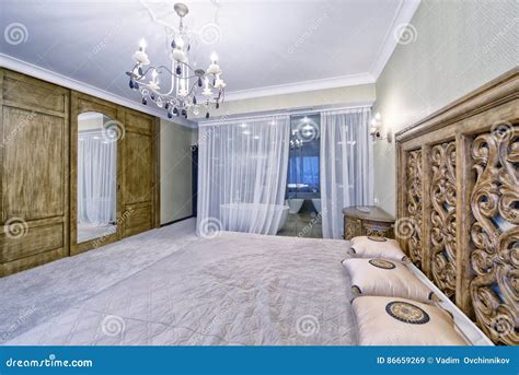 Russiamoscow Region The Interior Of A Bedroom In A Luxury Country