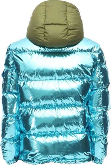 Moncler Metallic Blue Prele Puffer Jacket Incorporated Style